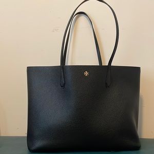 Tory Burch Triple Compartment Blake Black Large Tote